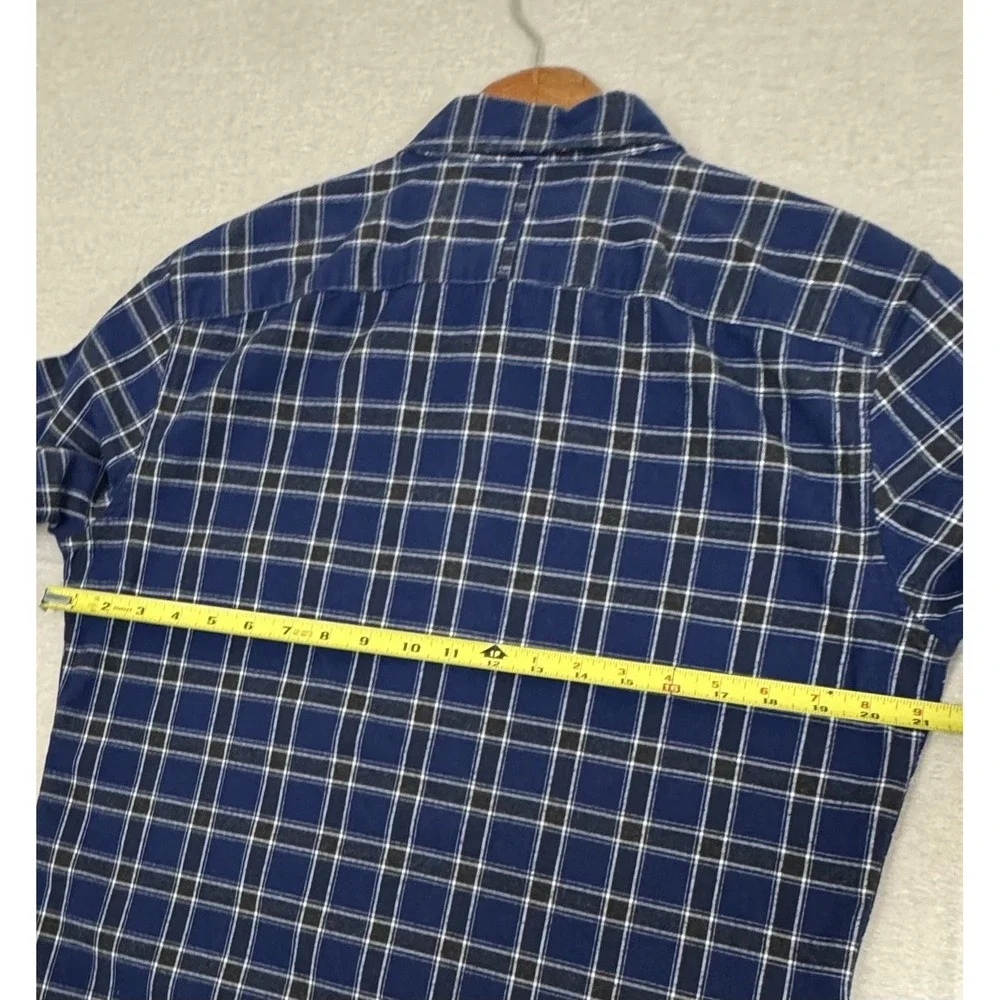 Banana Republic Luxe Flannel Shirt Button Up Long Sleeve Size M
